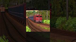 【RailSim】🌅24系25形ブルートレイン・寝台特急日本海🌊とL特急雷鳥🕊のすれ違い🚈