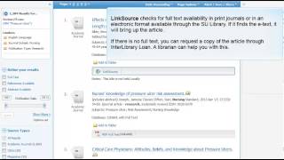 Searching CINAHL: Part 2 - Limiting Your Results