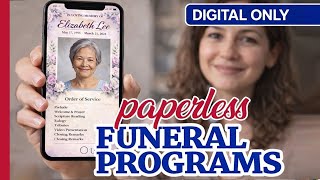 Virtual or Digital-Only Paperless Funeral Programs - The Funeral Program Site
