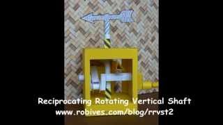 Reciprocating Rotating Vertical Shaft, paper model