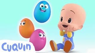 Surprise eggs: learn colors and insects with Cuquin! | videos & cartoons for babies
