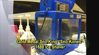 how to make snow cones with the sno-king sno-kone machine by Gold medal