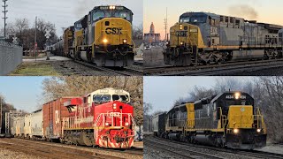 Early February 2025 Terre Haute, IN Trains with CSX 911, MAC, Solo YN2, DREI!