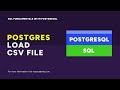 Load CSV Data into PostgreSQL | SQL Fundamentals with PostgreSQL