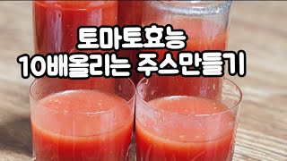 토마토효능10배 올리는 토마토주스 만들기꿀팁