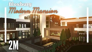 Bloxburg Modern Mansion Speed Build