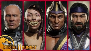 MK11 - All "UNMASKED" CharacteR Intros & Win Poses!