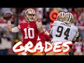 49ers 13, New Orleans Saints 0: Grades