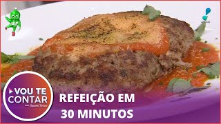 Aprenda a fazer Polpetone Recheado com mussarela, receita fácil e prática