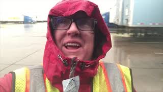 Rainy Job! Dropping the trailer at Werner Terminal, Dallas, TX. We’re not in Phoenix anymore, Toto!
