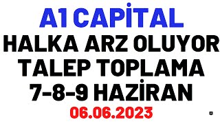 A1 CAPİTAL HALKA ARZ OLUYOR A1CAP HİSSE #a1cap HİSSE ANALİZİ BORSA  SASA hisse analizi analiz