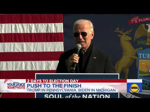 Biden And Trump Make Final Pushes In Battleground States - YouTube