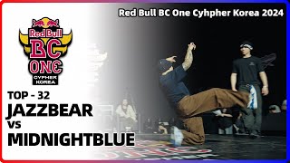 JAZZBEAR vs MIDNIGHTBLUE｜TOP-32 @ Red Bull BC One Cypher Korea 2024｜LB-PIX