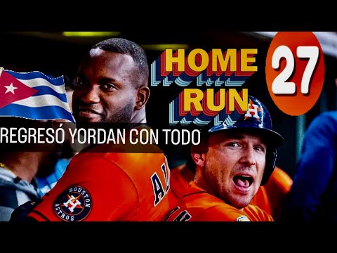 ¡MIRA EL JONRÓN 27 DEL CUBANO YORDAN ALVAREZ! ASTROS VENCEN DOS VECES A ...