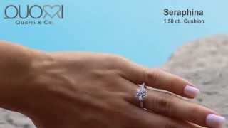 quorri - stunning designer halo engagement ring