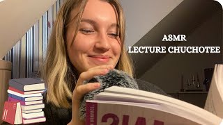 ASMR - LECTURE CHUCHOTEE - CHAPITRE 1 & 2 #asmrfrançais #asmr #lecture #mouthsounds