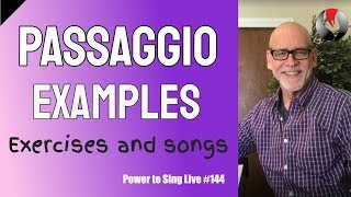 Passaggio Example - Singing Exercises and Songs