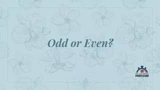 Odd or Even | Pseudo Code