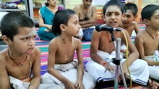 Enticing enchantment Vedic chanting by kids, Vidyarthis of Sri Mantra Peeteswari Veda Patasala.