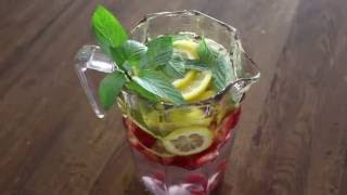 Infused Water Recipe: Lemon Mint \u0026 Berries