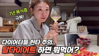 [탈다이어트 VLOG] 소식 호소인, 절식좌에 속지말자❗ 이게 진짜 탈다이어터다🔥