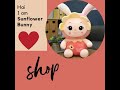 sunflower cute smiley bunny soft stuffed plush toys