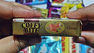 Lotte Coffy Bite Rich Coffee Creamy Toffee Unwrapping l Choco TV