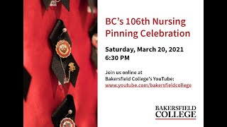 Bakersfield College  RN Fall 2020 Pinning Ceremony 1