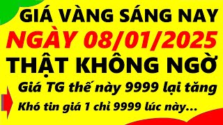 Giá vàng hôm nay ngày 08/01/2025 - giá vàng 9999, vàng sjc, vàng nhẫn 9999,...