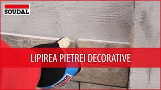 Lipirea de piatră decorativă: 🧱 Soudal T-Rex Gold Hibrid