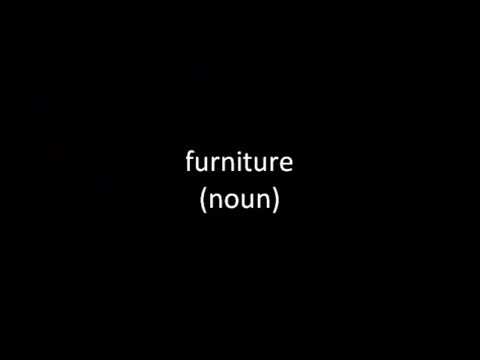 What is the collective noun of furniture?