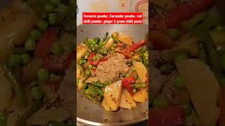 Mixed Vegetable Without Onion \u0026 Garlic|নিরামিষ মিক্সড ভেজিটেবল |#suswad #mixedvegetable #shorts