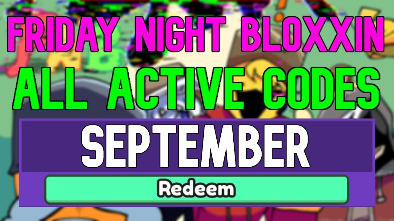 All New September 2022 Codes For ️Friday Night Bloxxin ROBLOX WORKING ...