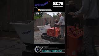 Canycom SC75 Concrete Buggy #shorts Single Lever Hand Control