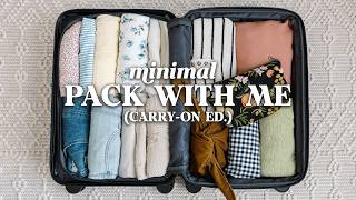 Minimalist PACK WITH ME | 10 Days In A Carry-On