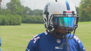 Youth football player with eye condition says he needs visor to play