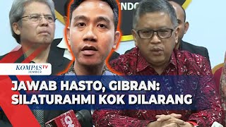 Gibran Jawab Hasto soal PDIP Tutup Pintu Silaturahmi untuk Jokowi