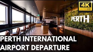 4K PERTH INTERNATIONAL AIRPORT DEPARTURE WALKING TOUR