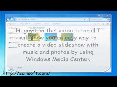How to easily create a video slideshow with music and photos by using Windows Media Center How to easily create a video slideshow with music and photos by using Windows Media Center