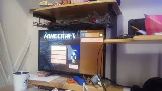 Playing minecraft... with a gamecube controller