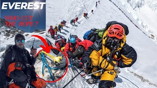 Everest Climbers in Danger? Nirmal Purja's Rope Controversy Claims of Cut Ropes on Everest.#Everest