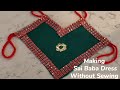 THURSDAY SPECIAL SAI BABA POOJA DRESS MAKING/How to make Sai baba dress without sewing  @ home