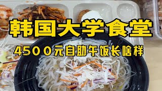 韩国大学食堂4500元自助午饭长啥样？