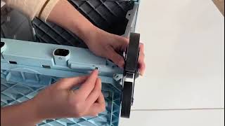 How to Assemble the Stair Climbing Foldable Utility Cart with 8 Wheels