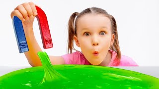 Magnetic Slime Experiments by Vania Mania Kids