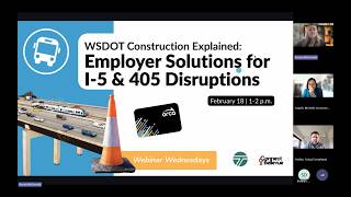WSDOT Construction Explained: Employer Solutions for I 5 & 405 Disruptions