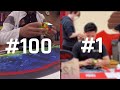 Top 100 Fastest Official 3x3 Rubik's Cube Solves Ever!
