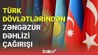 Türk dövlətlərindən Zəngəzur dəhlizi çağırışı - BAKU TV