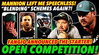 💥Mannion Just Said Something VERY Concerning! FANGIO Gives Us THE FINAL ANSWER! EAGLES UPDATE!🔥
