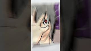 Drawing Sasuke uchiha With sharingan || #naruto #itachi #madara #anime #shorts